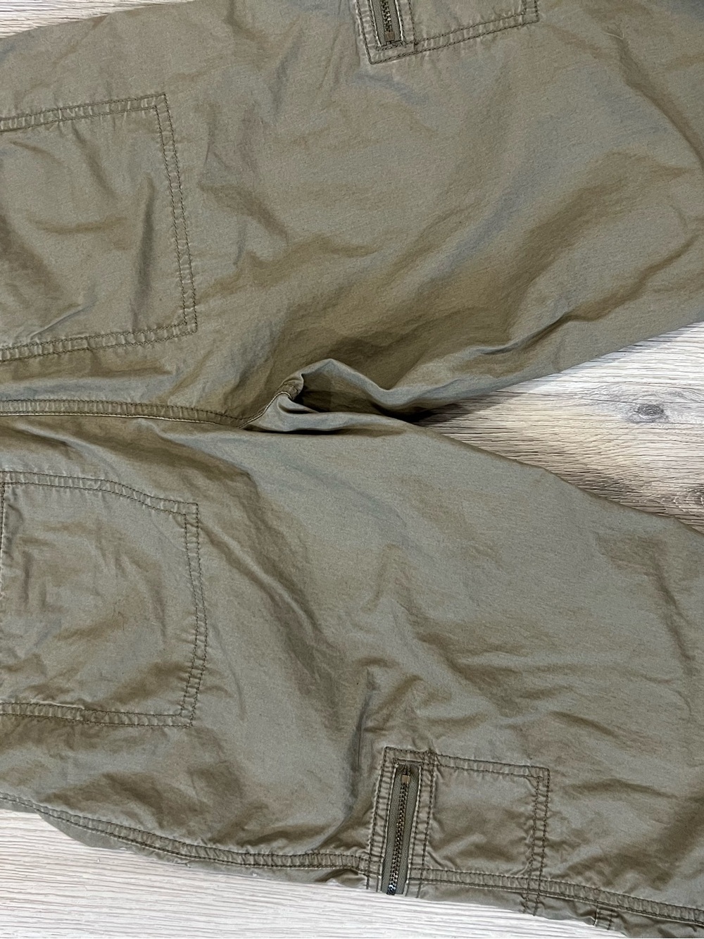 Michael Kors Olive Cargo Trousers with Zip Pockets - Picture 11 of 13